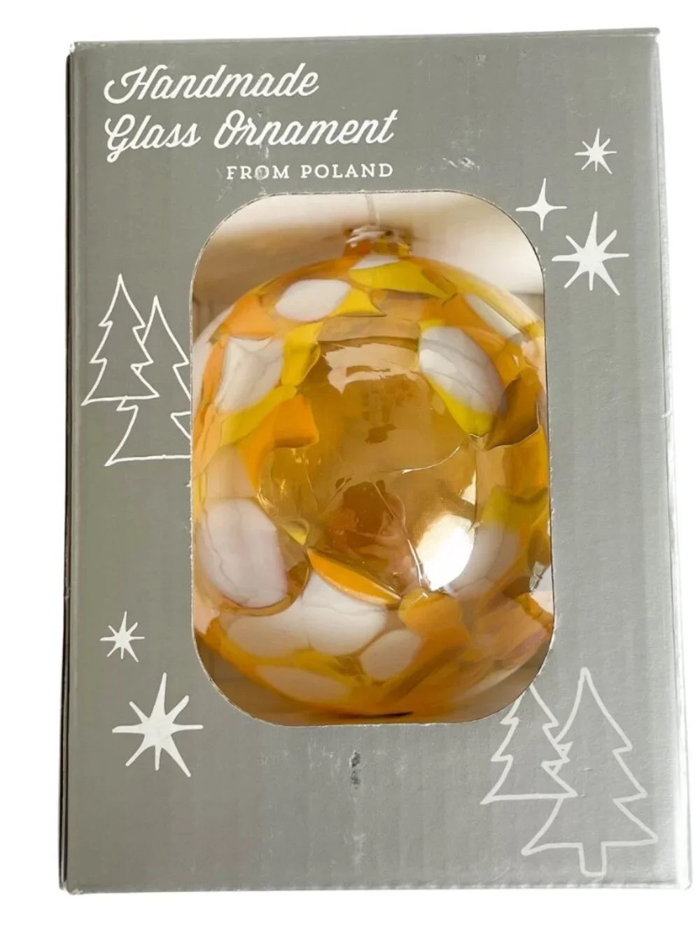 Entire Closet $5! Handmade Polish Mouthblown Glass Ball Christmas Ornament
